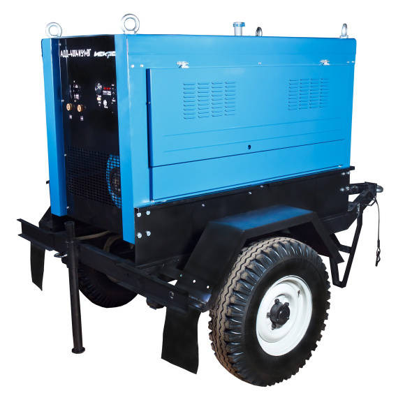 картинка Агрегат сварочный прицепной АДД-4004.6 П + ВГ + Печь для сушки электродов ИУ1 (на шасси) от компании Нова Механика
